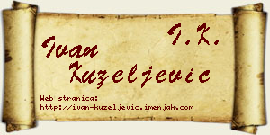 Ivan Kuzeljević vizit kartica
